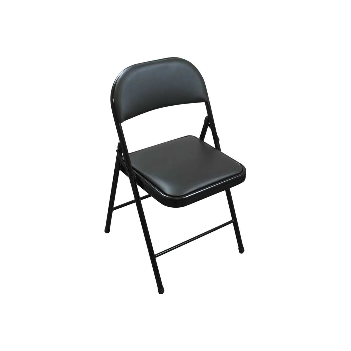 Tekbox Folding Faux Leather Chair - Black – image 1