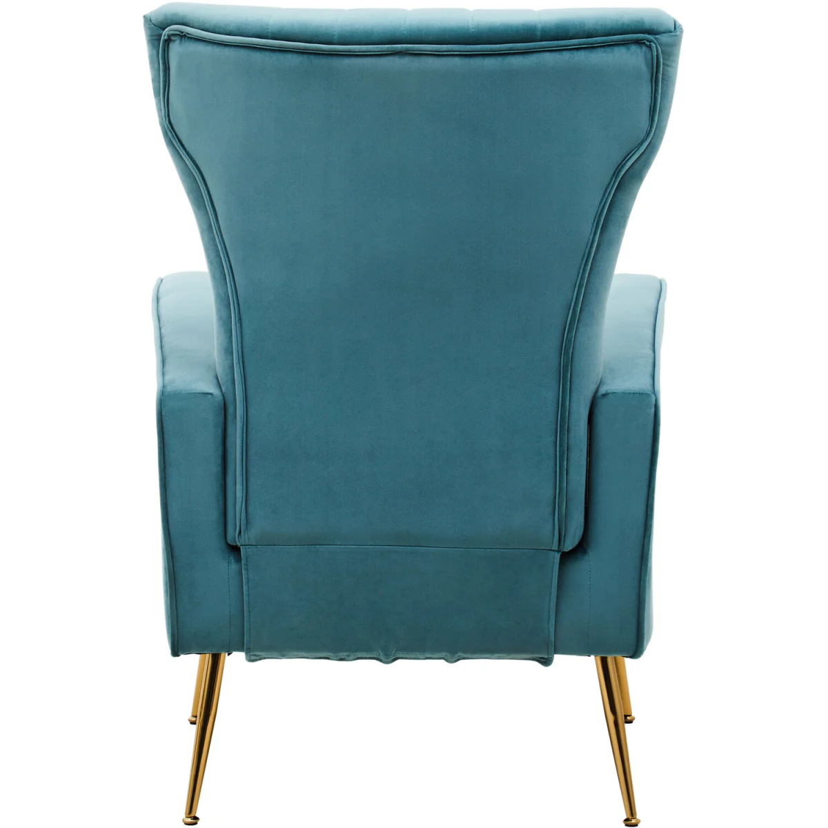 Zamora Green Velvet Accent Chair With Gold Finish Legs - Green – image 2