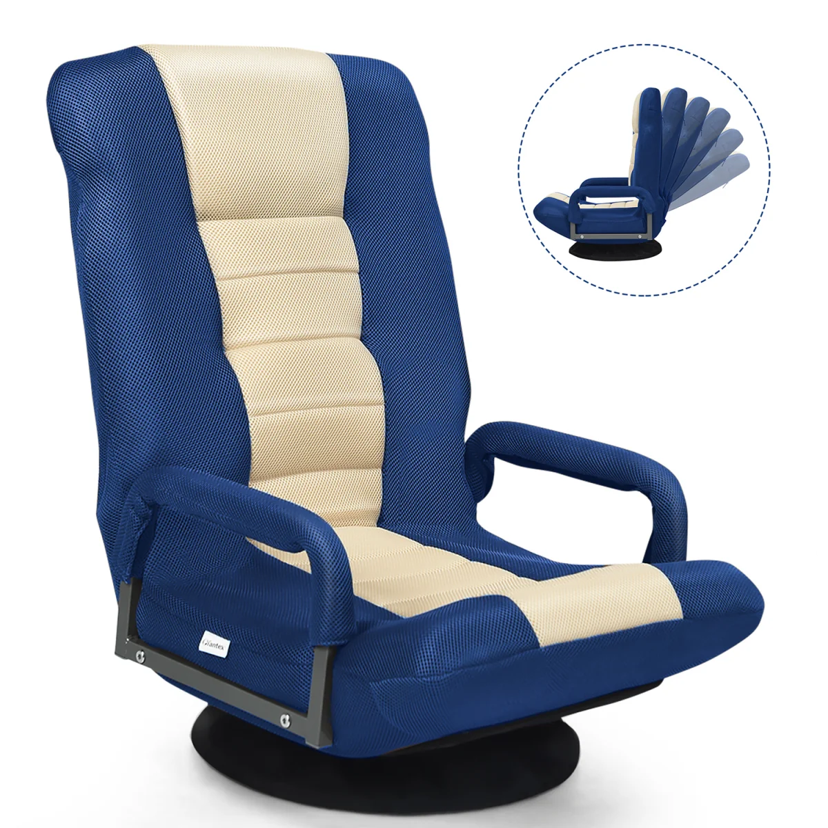 Foldable Floor Chair - Blue – image 5