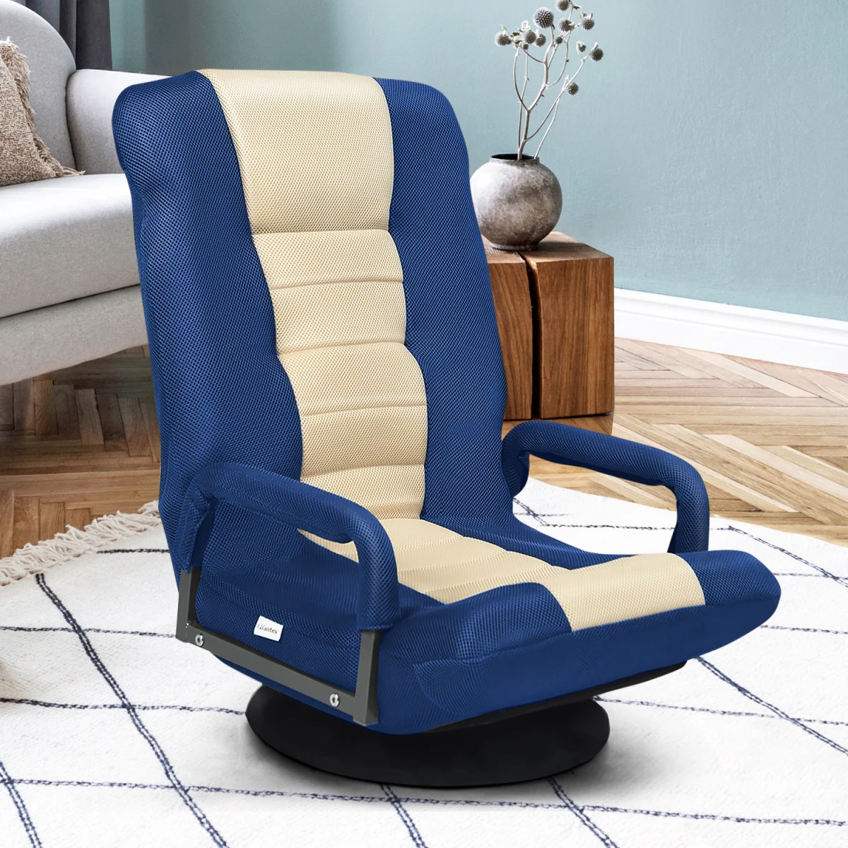 Foldable Floor Chair - Blue – image 6