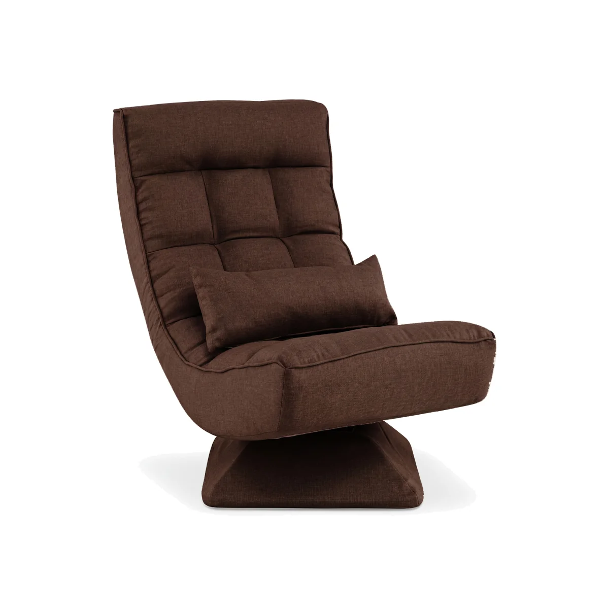 5 Position Adjustable Floor Chair - Brown – image 1