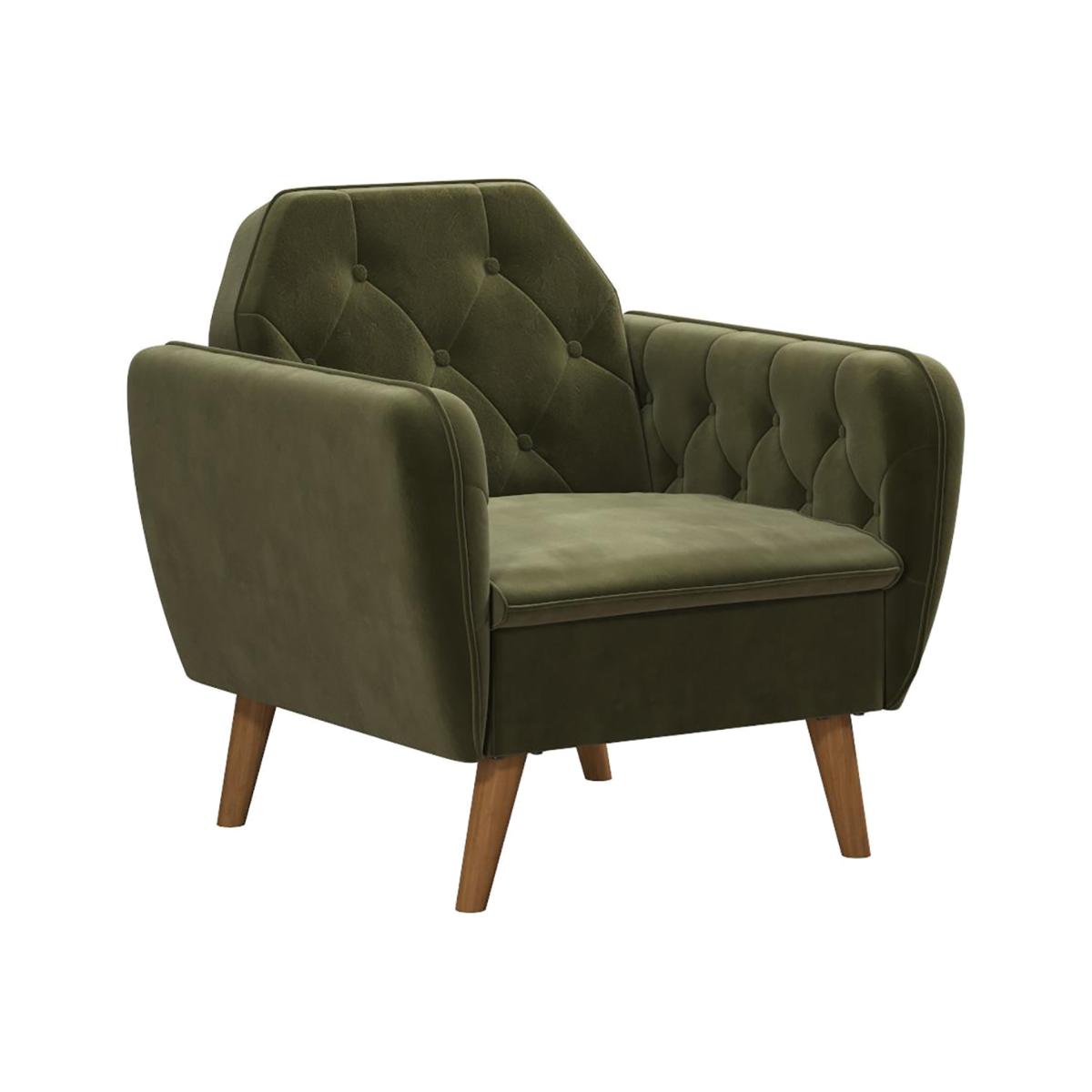 NG Teresa Memory Foam Accent Chair - Green Velvet