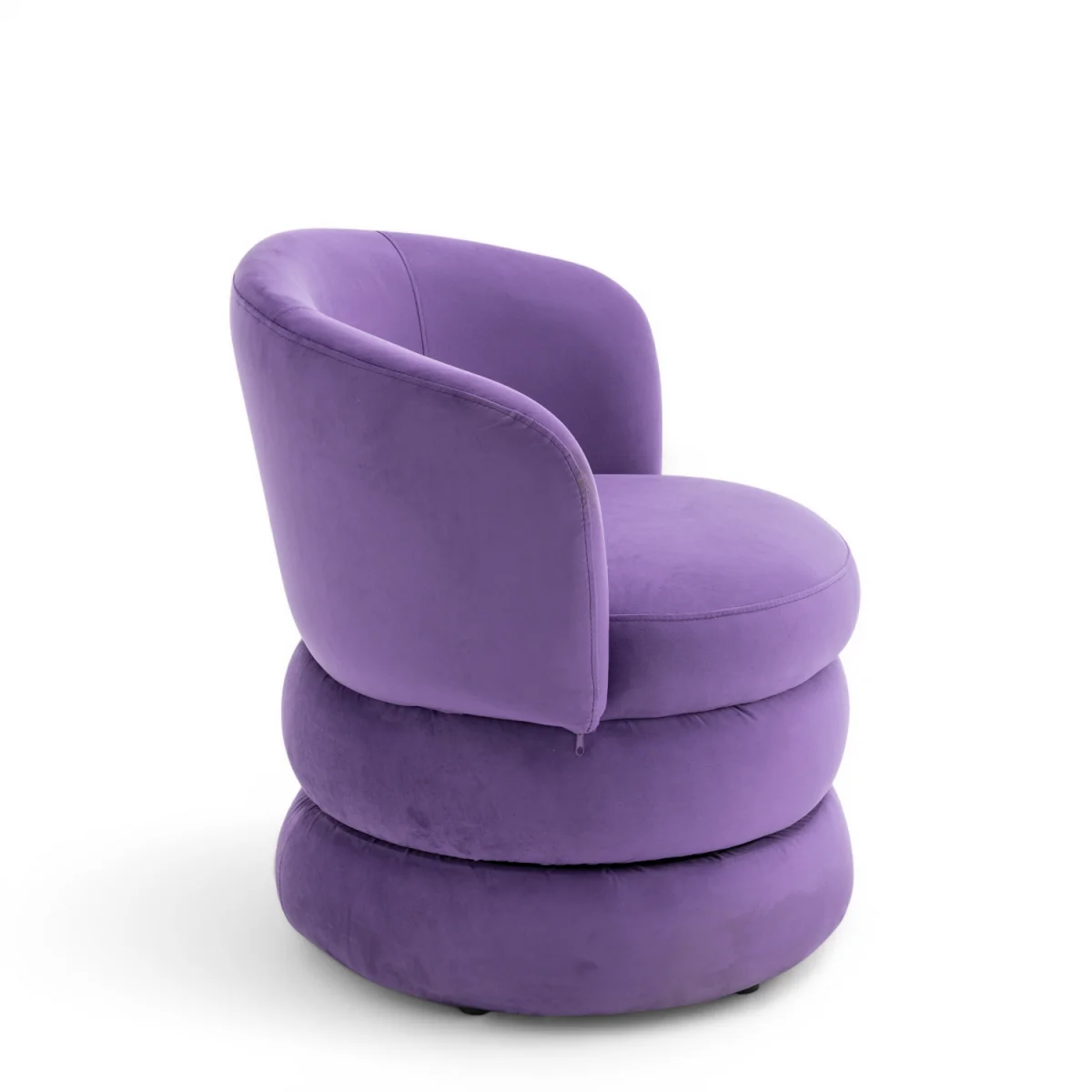 Velvet Purple Tilly Accent Swivel Chair - Purple – image 5