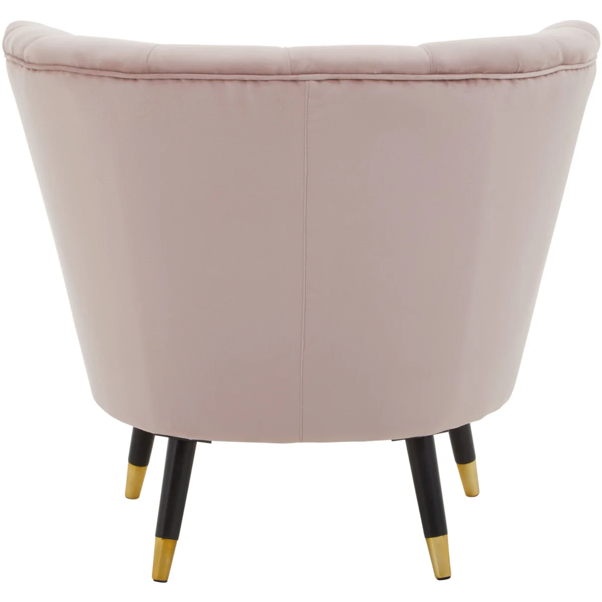 Loretta Dusky Pink Velvet Shell Accent Chair - Pink – image 2