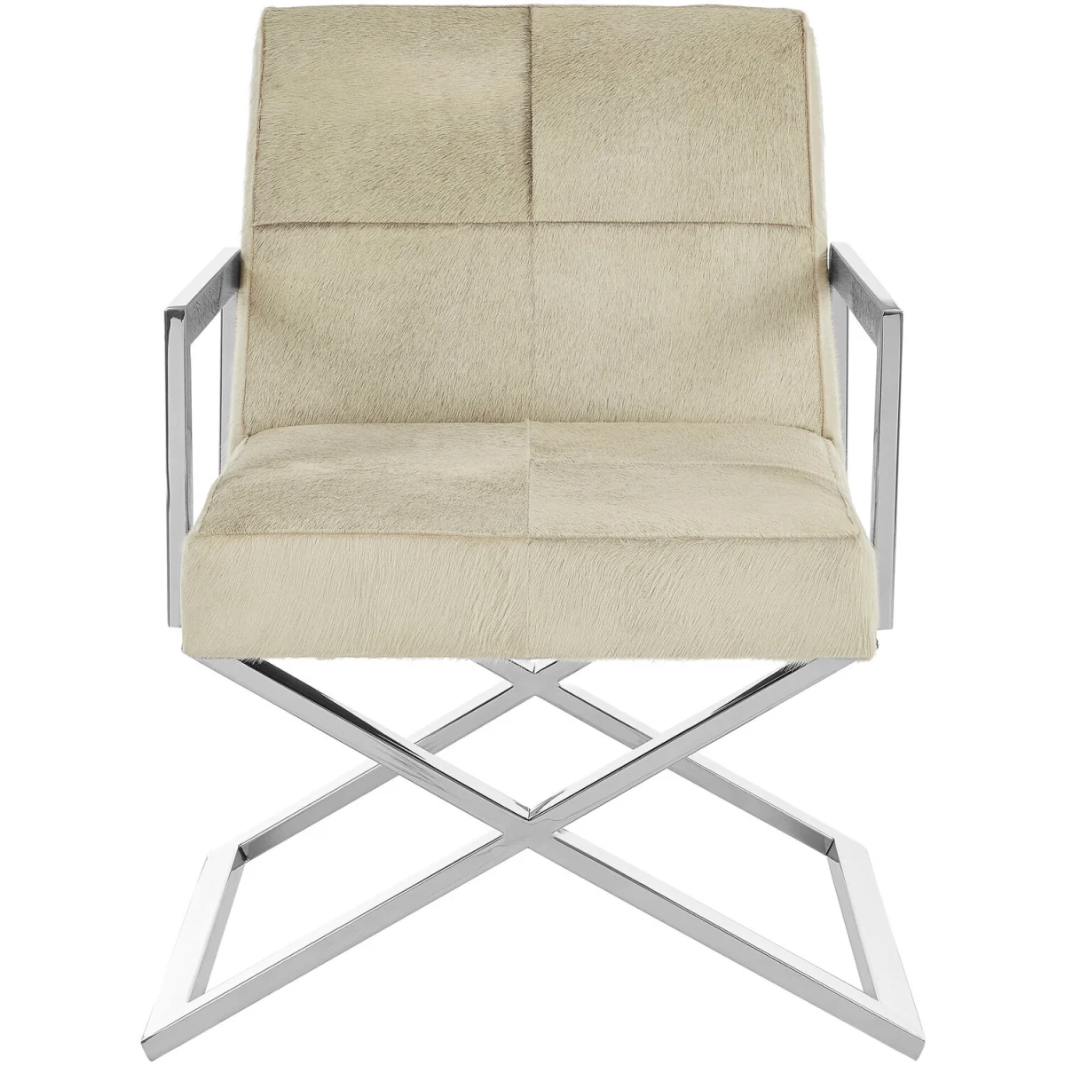 Kensington Townhouse Genuine Grey Leather Chair - Grey – image 2
