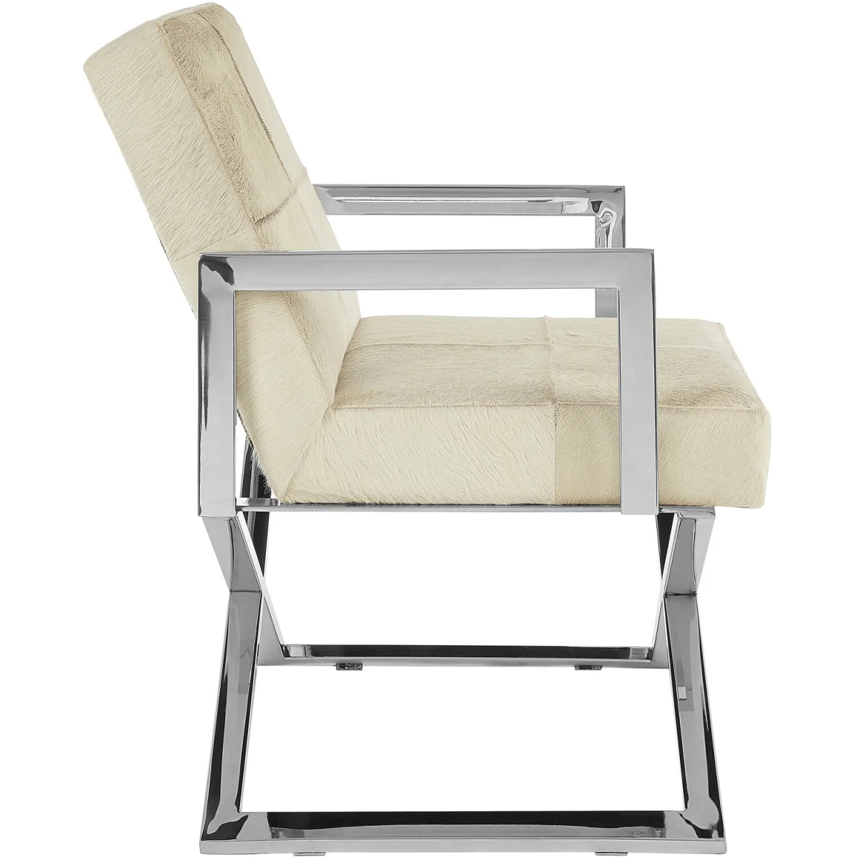 Kensington Townhouse Genuine Grey Leather Chair - Grey – image 3