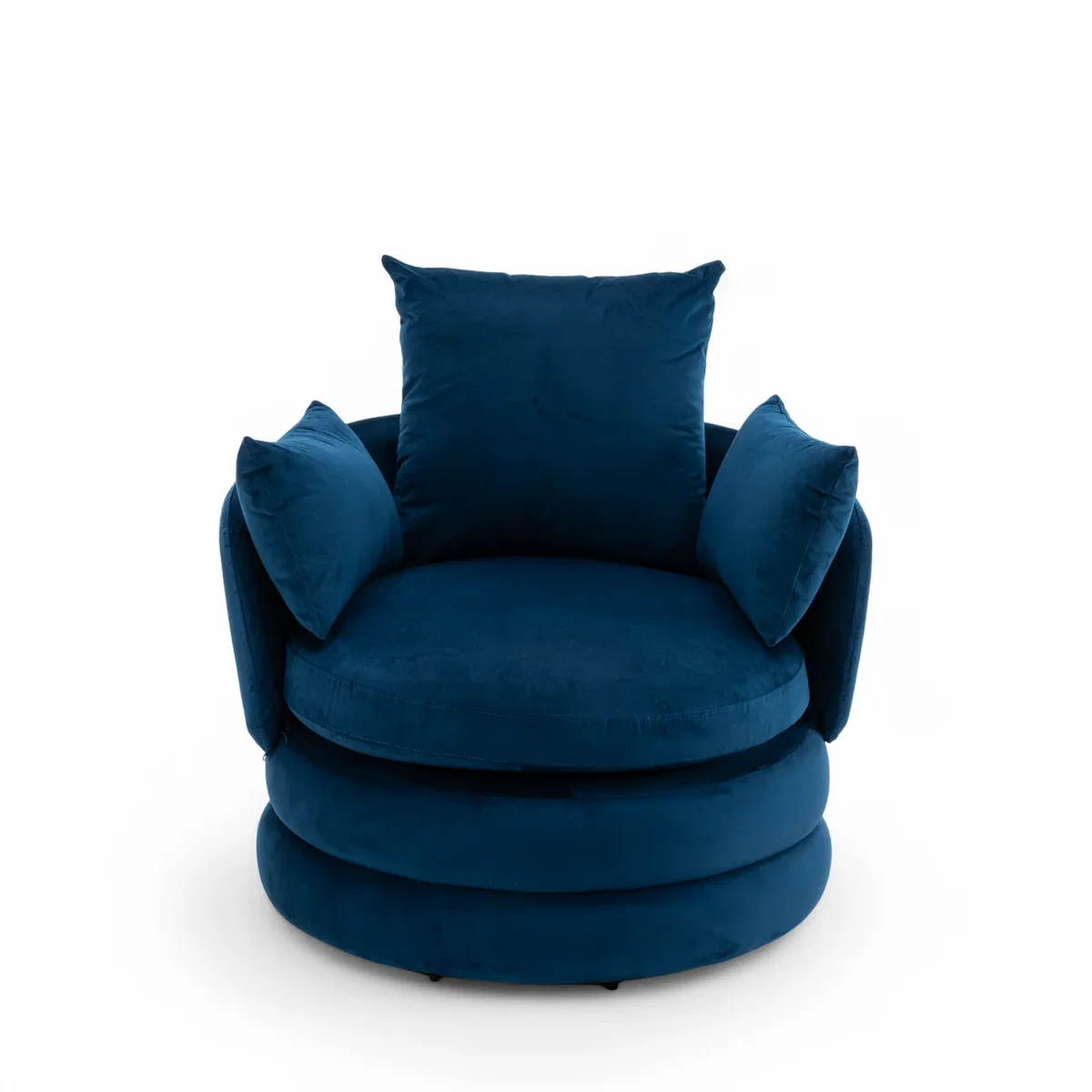Velvet Blue Teri Accent Swivel Chair - Blue – image 3