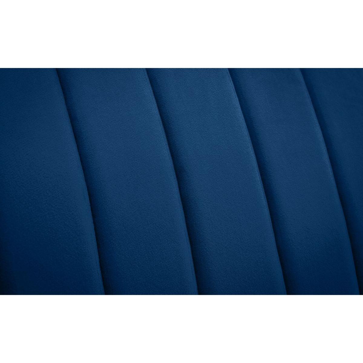 2 Seater Velvet Accent Chair - Dark Blue – image 3
