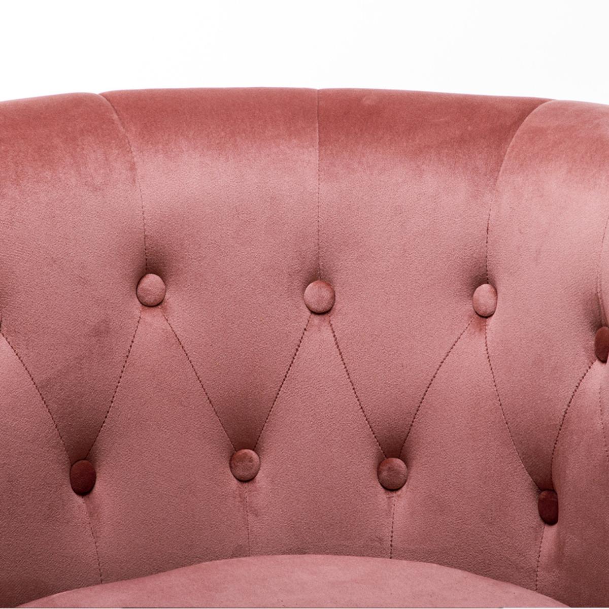 Velvet Tub Chair - Smokey Pink – image 3