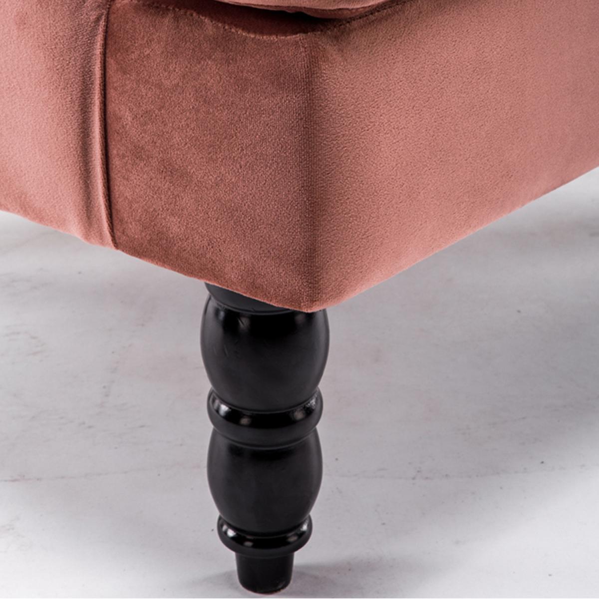 Velvet Tub Chair - Smokey Pink – image 4