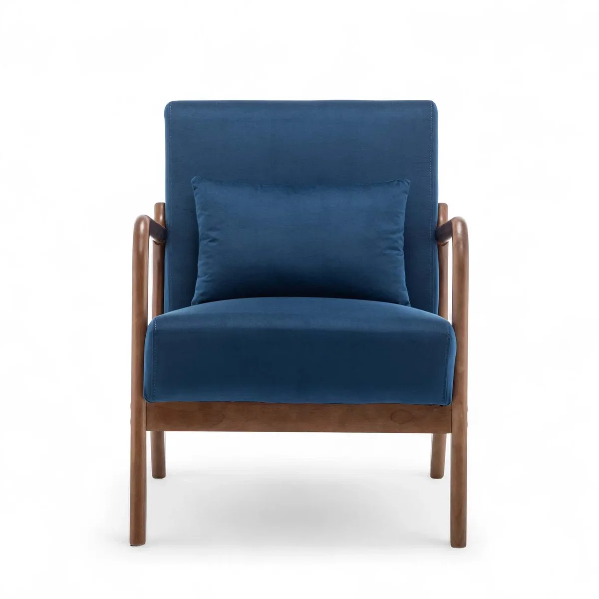 Velvet Blue Hertford Accent Chair - Blue – image 2