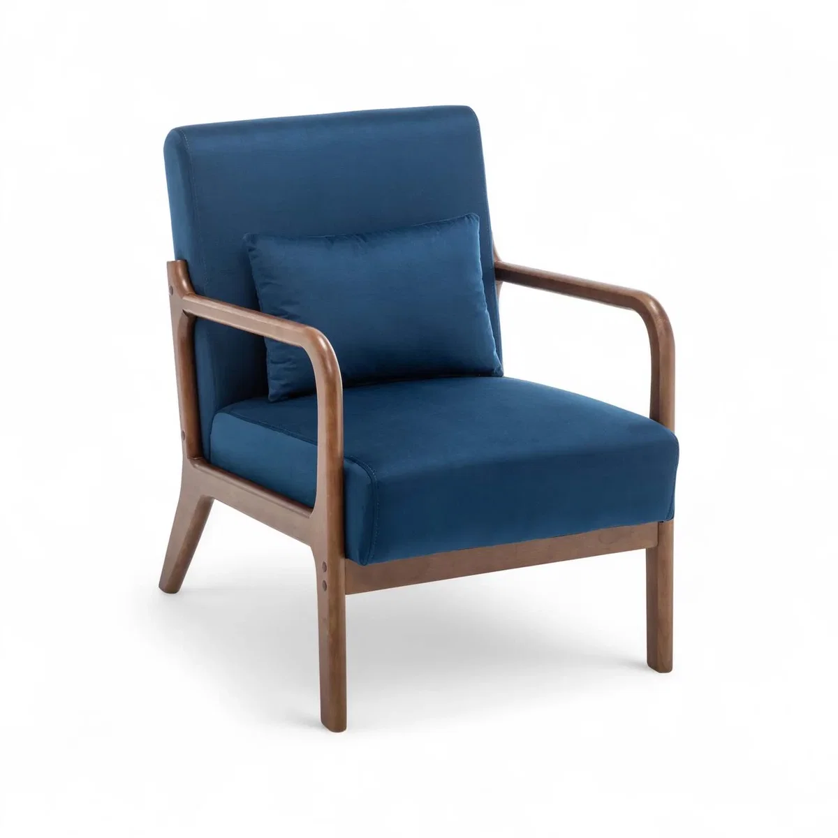Velvet Blue Hertford Accent Chair - Blue – image 3