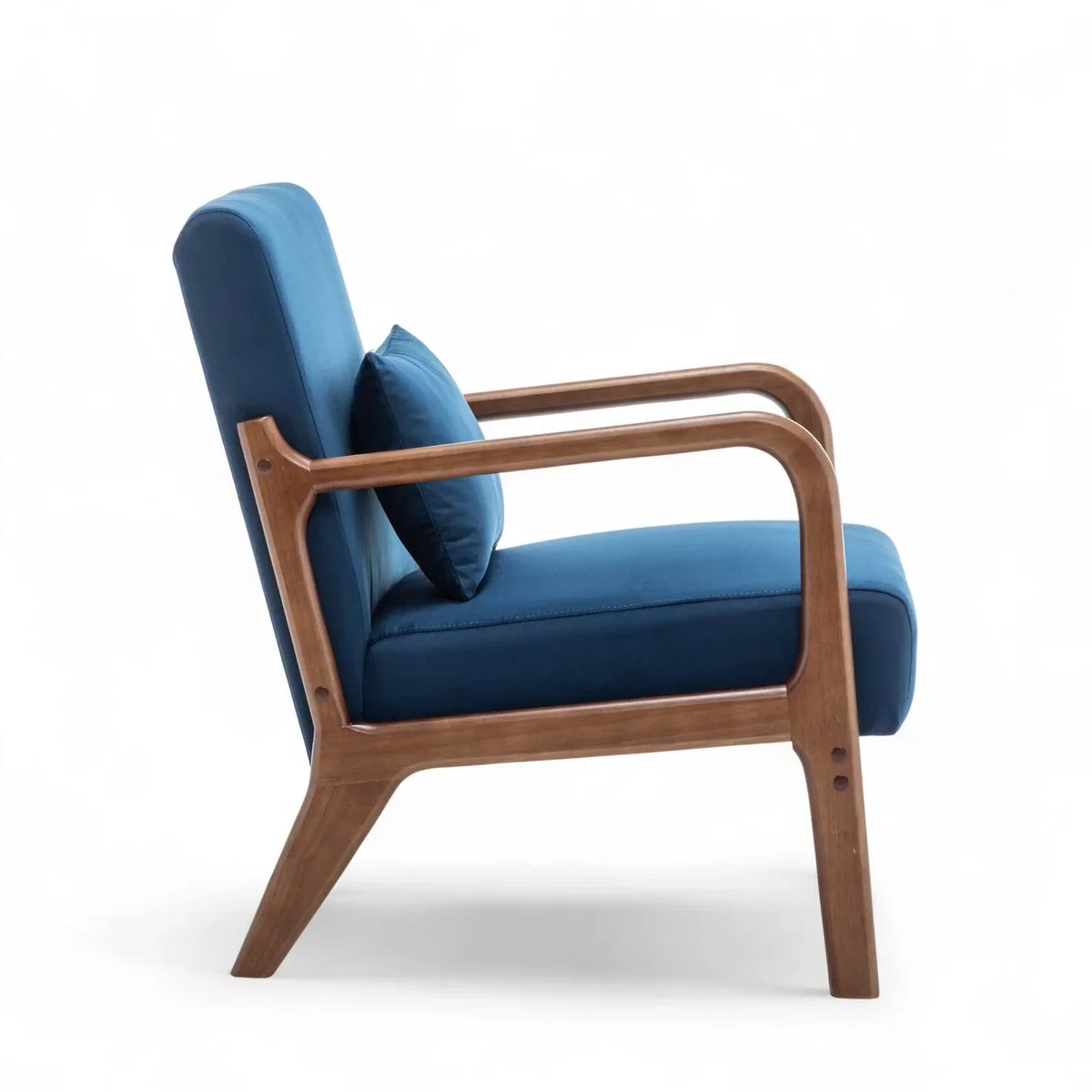 Velvet Blue Hertford Accent Chair - Blue – image 4