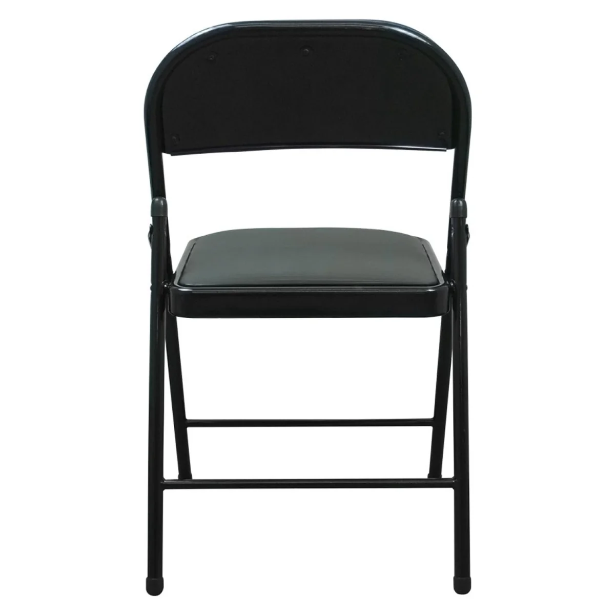 TekBox 4x Folding Faux Leather Chairs - Black – image 2