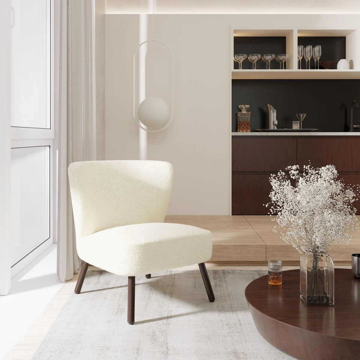 Robina Teddy Chair - Off-white – image 2