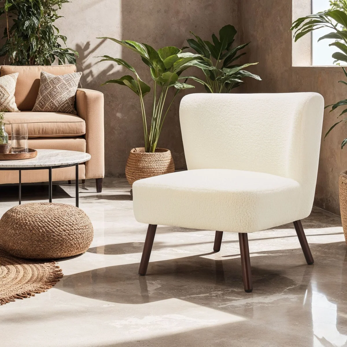 Robina Teddy Chair - Off-white – image 3