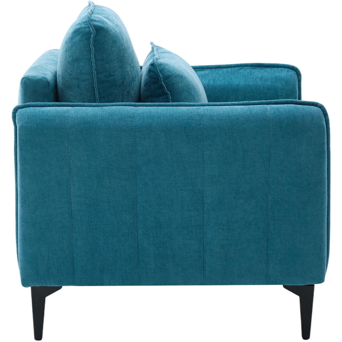 Modern Upholstered Accent Chair with Lumbar Cushion - Turquoise – image 3