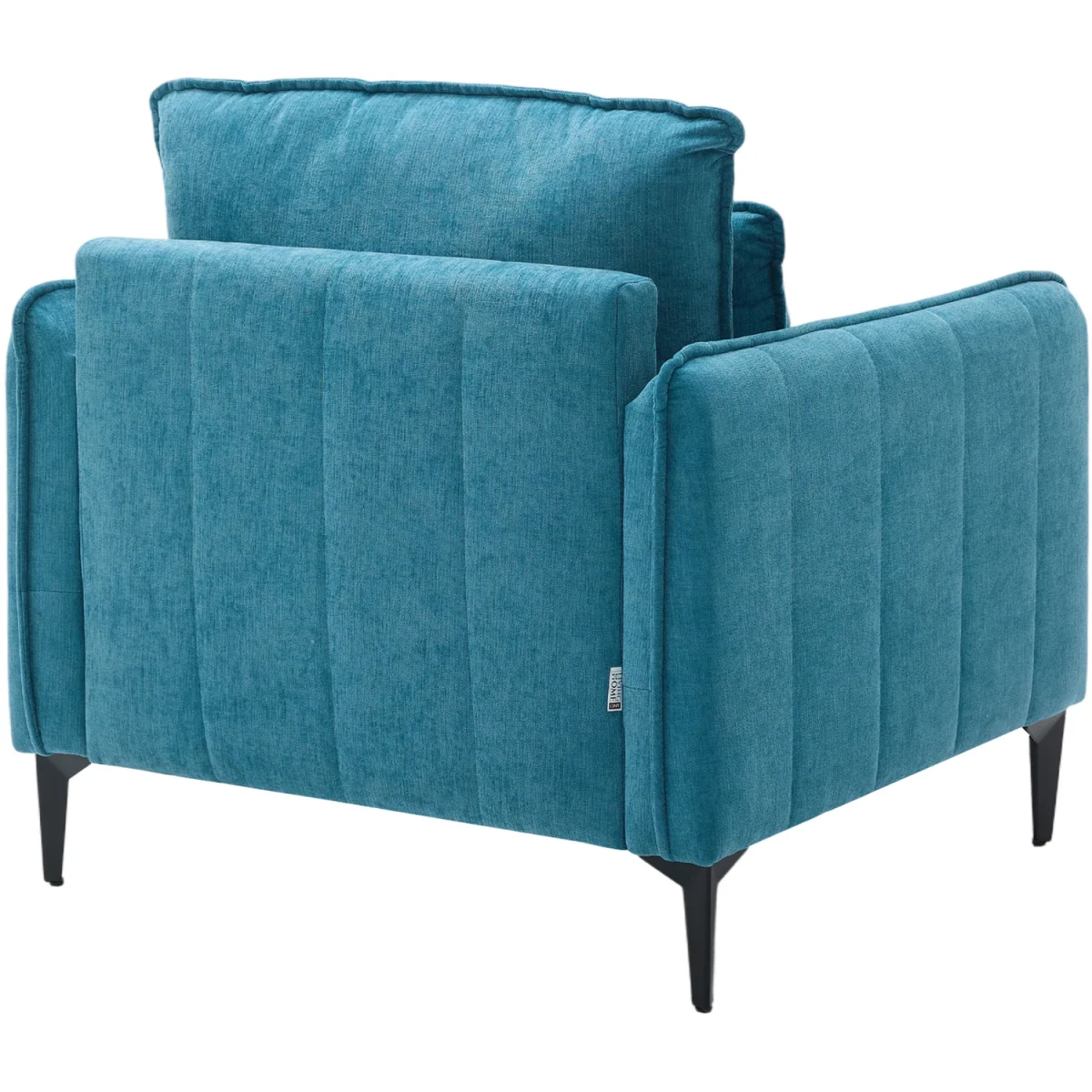Modern Upholstered Accent Chair with Lumbar Cushion - Turquoise – image 4