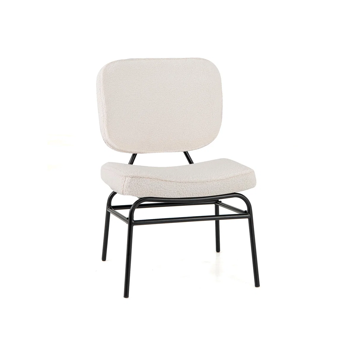 Upholstered Accent Chair - White