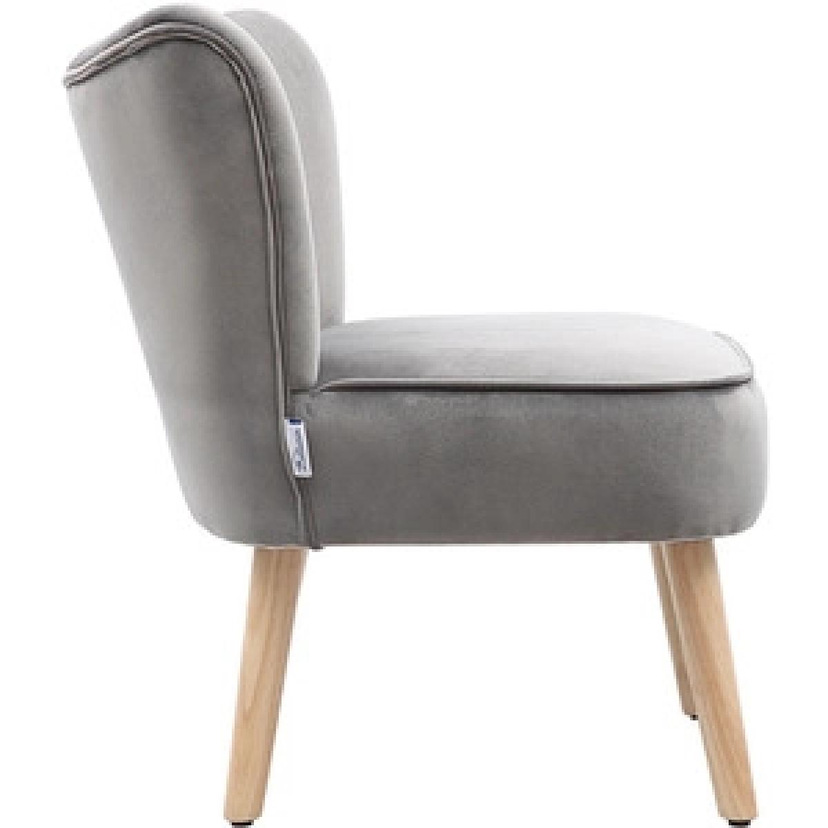 Velvet Stiched Accent Chair - Smokey Pink – image 13