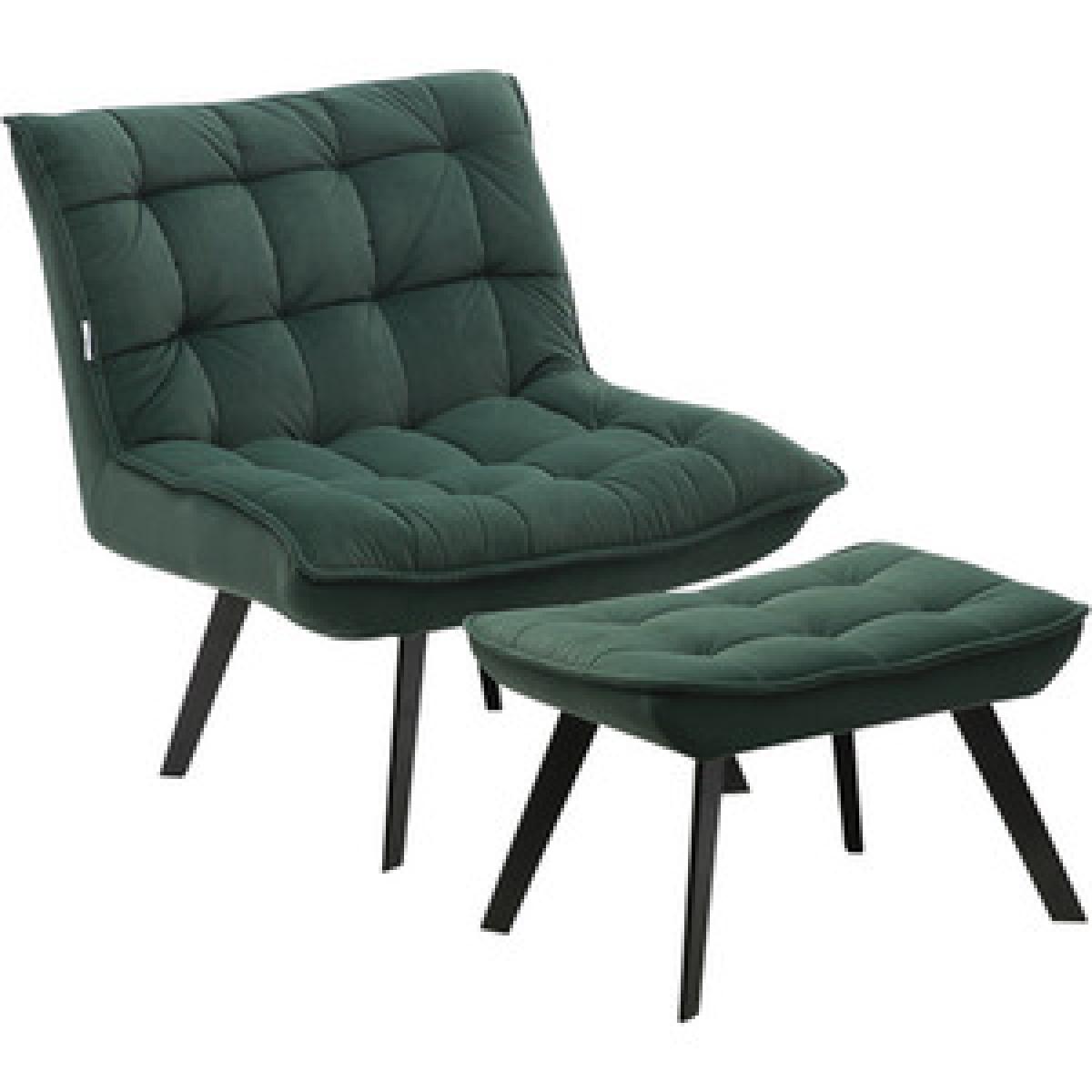 Armless Lounge Chairs and Footstools - Grey – image 7