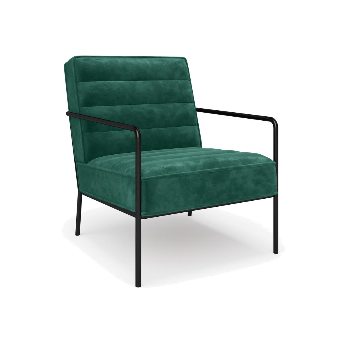 Alphason Bookham Accent Chair - Green Velvet