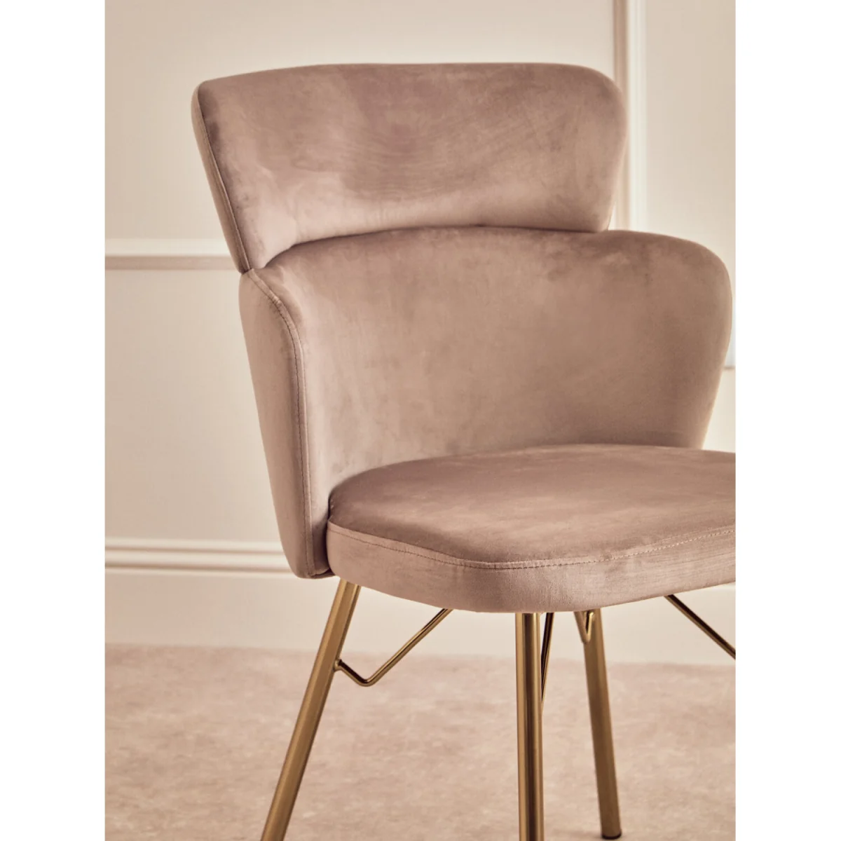 Veneto Mink Velvet Chair – image 4