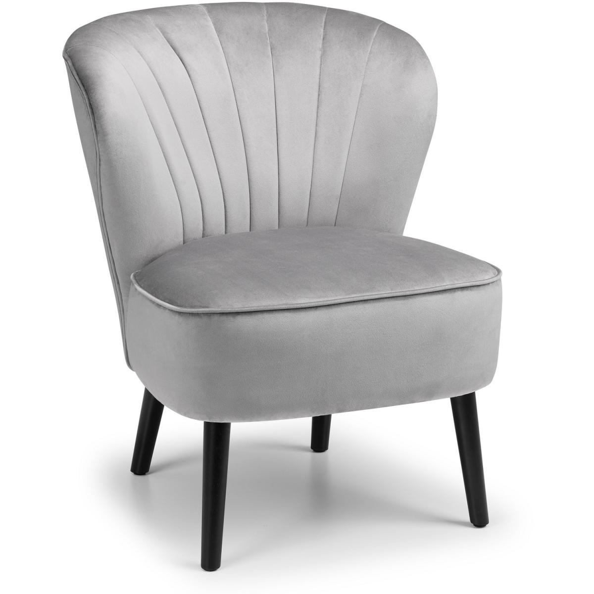 Coco Velvet Accent Chair - Grey – image 2