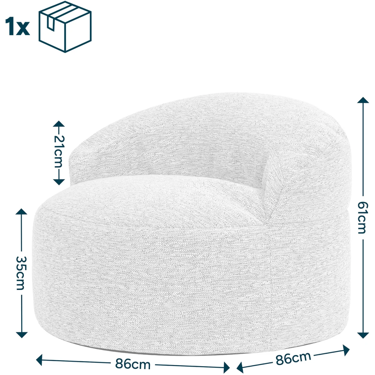 icon Orb Accent Chair Woven, Natural - Natural – image 4