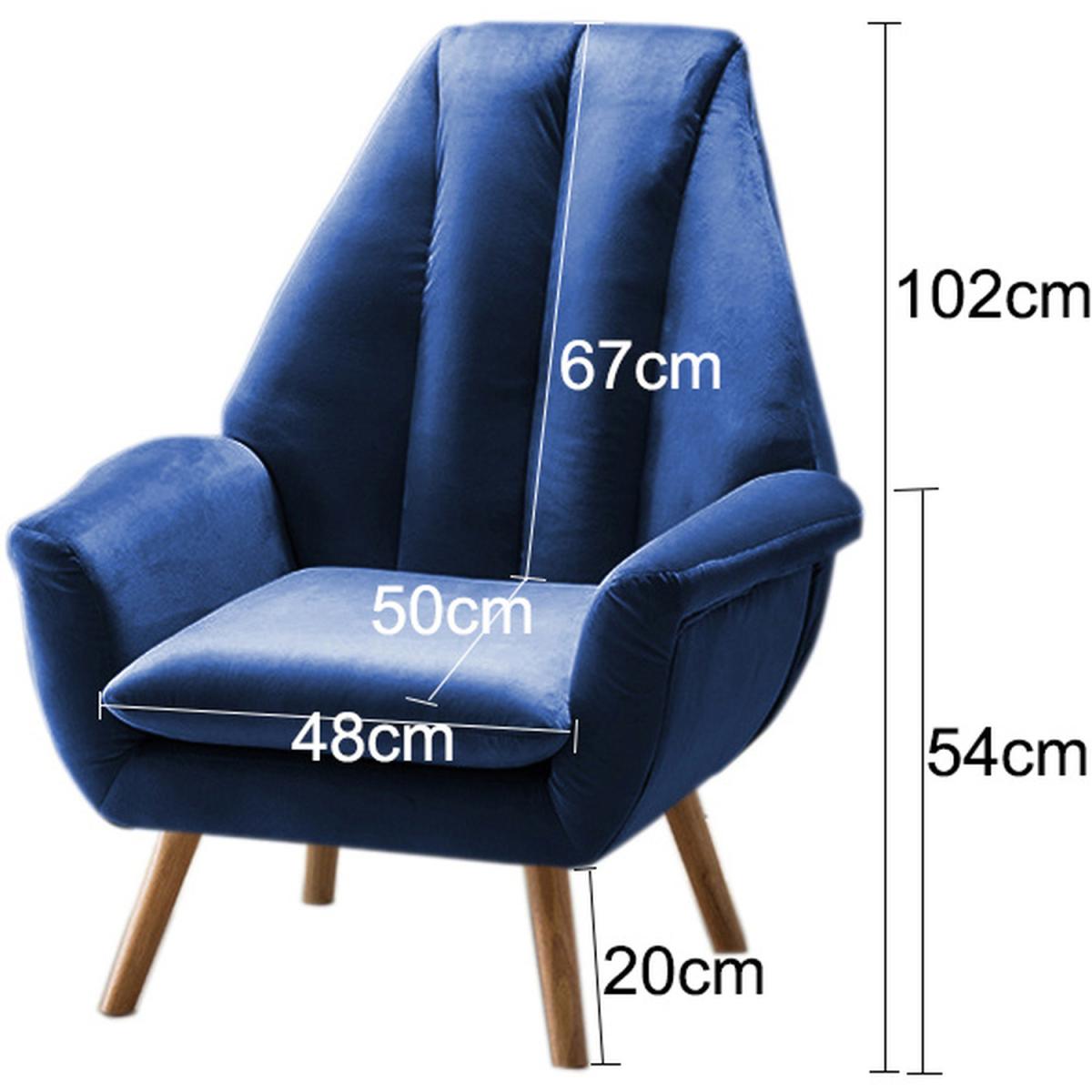 Velvet Lounge Accent Chair - Grey-Pink – image 16