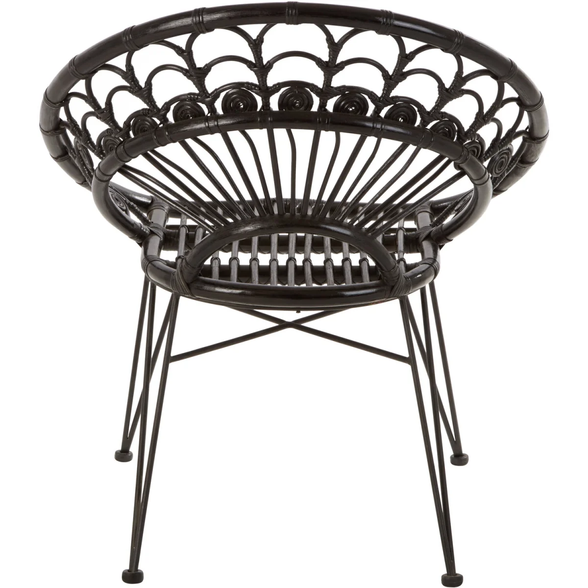 Orsina Manado Black Natural Rattan Chair - Black – image 2