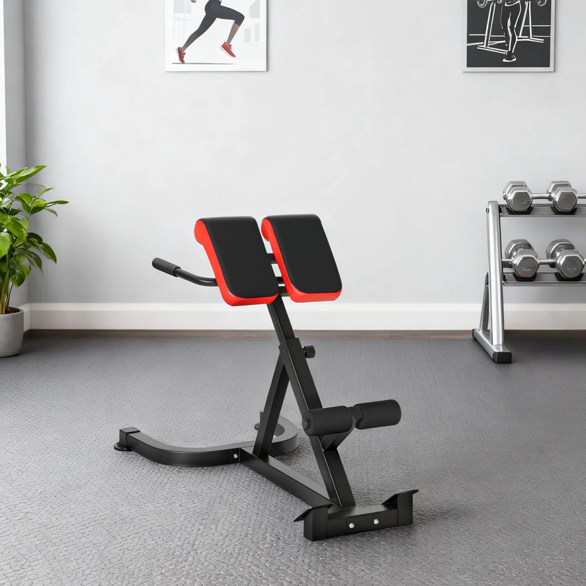 SPORTNOW 5-Level Adjustable Roman Chair Multi-Function - Red – image 9