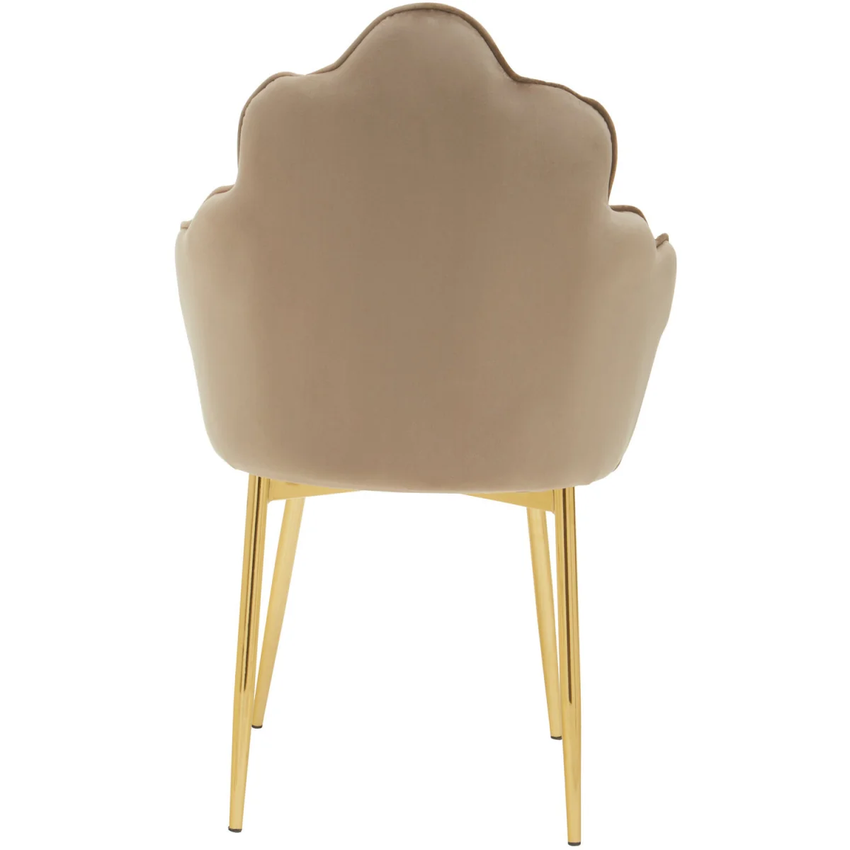 Tian Mink Velvet Chair - Brown – image 3