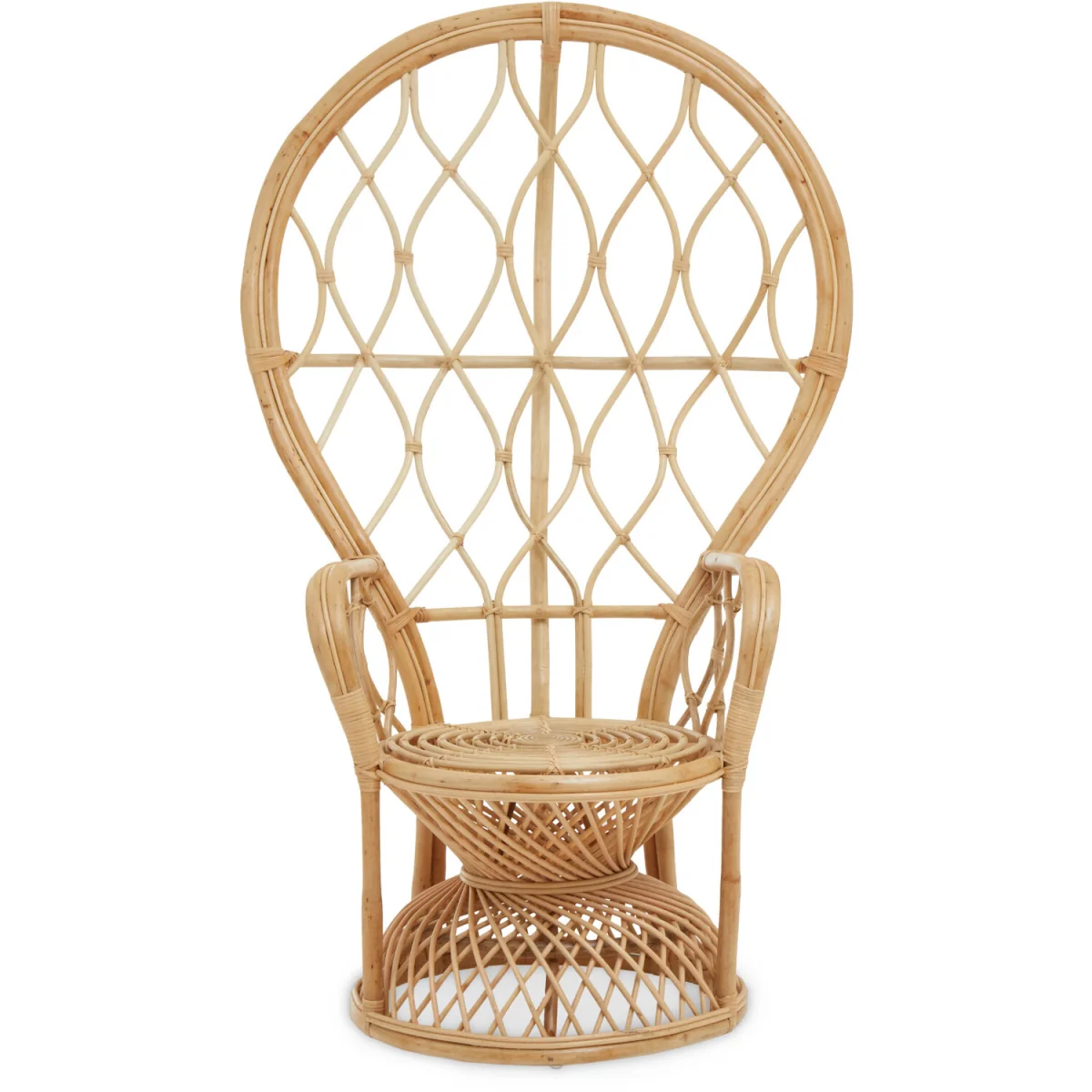 Java Natural Rattan Curved Chair - Natural – image 2