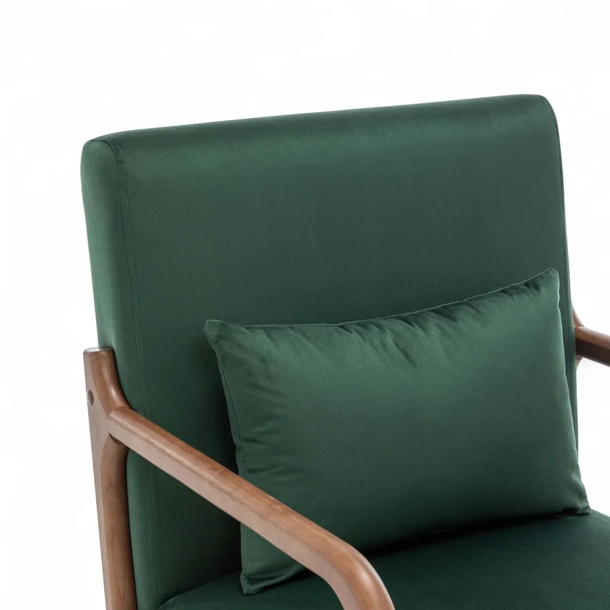 Velvet Bottle Green Hertford Accent Chair - Bottle Green – image 2