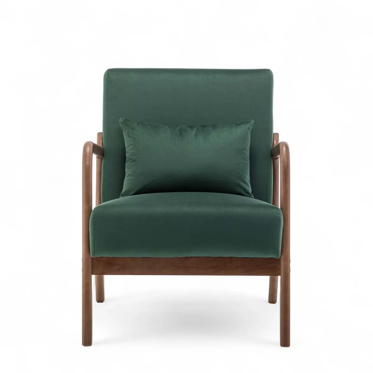 Velvet Bottle Green Hertford Accent Chair - Bottle Green – image 4