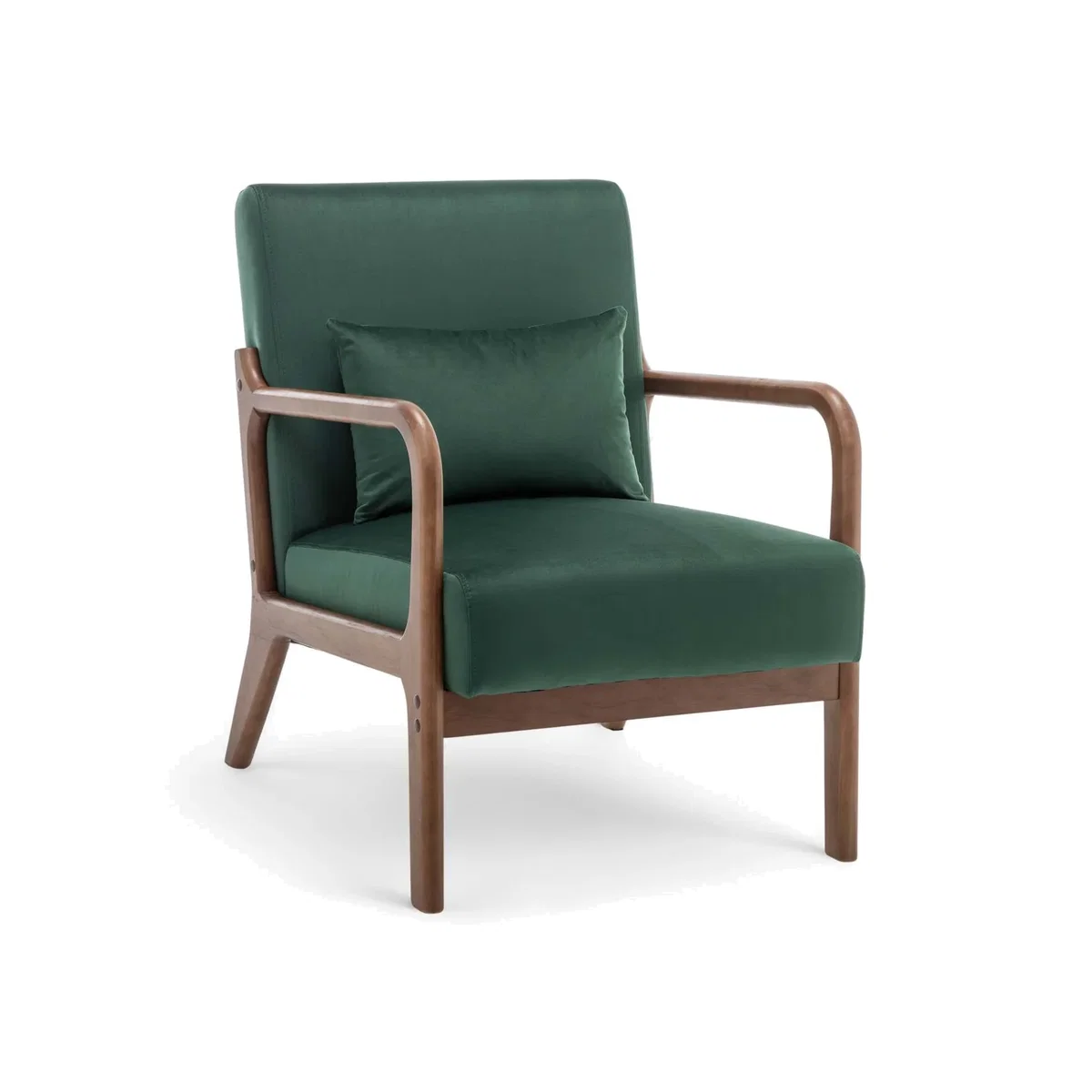 Velvet Bottle Green Hertford Accent Chair - Bottle Green – image 1