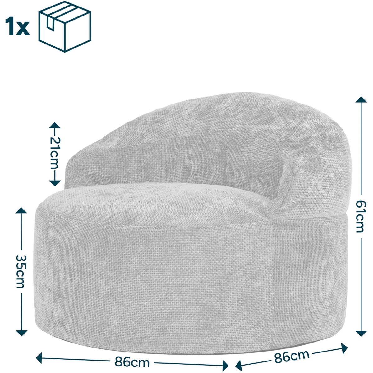 icon Orb Accent Chair Woven Chenille, Gold - Gold – image 2