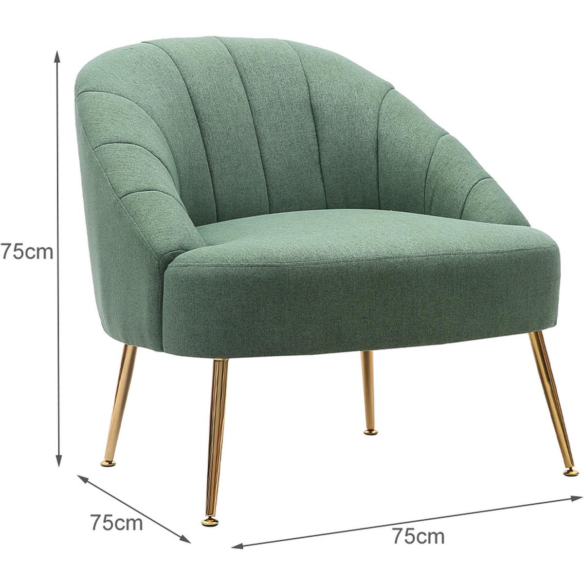 Single Seat Sanded Comfy Tub Chair - Green – image 6