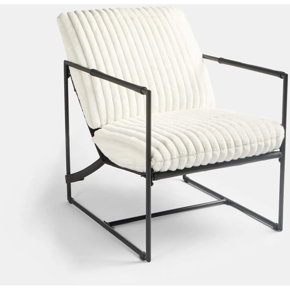 OHS Ribbed Accent Chair - Cream – image 5