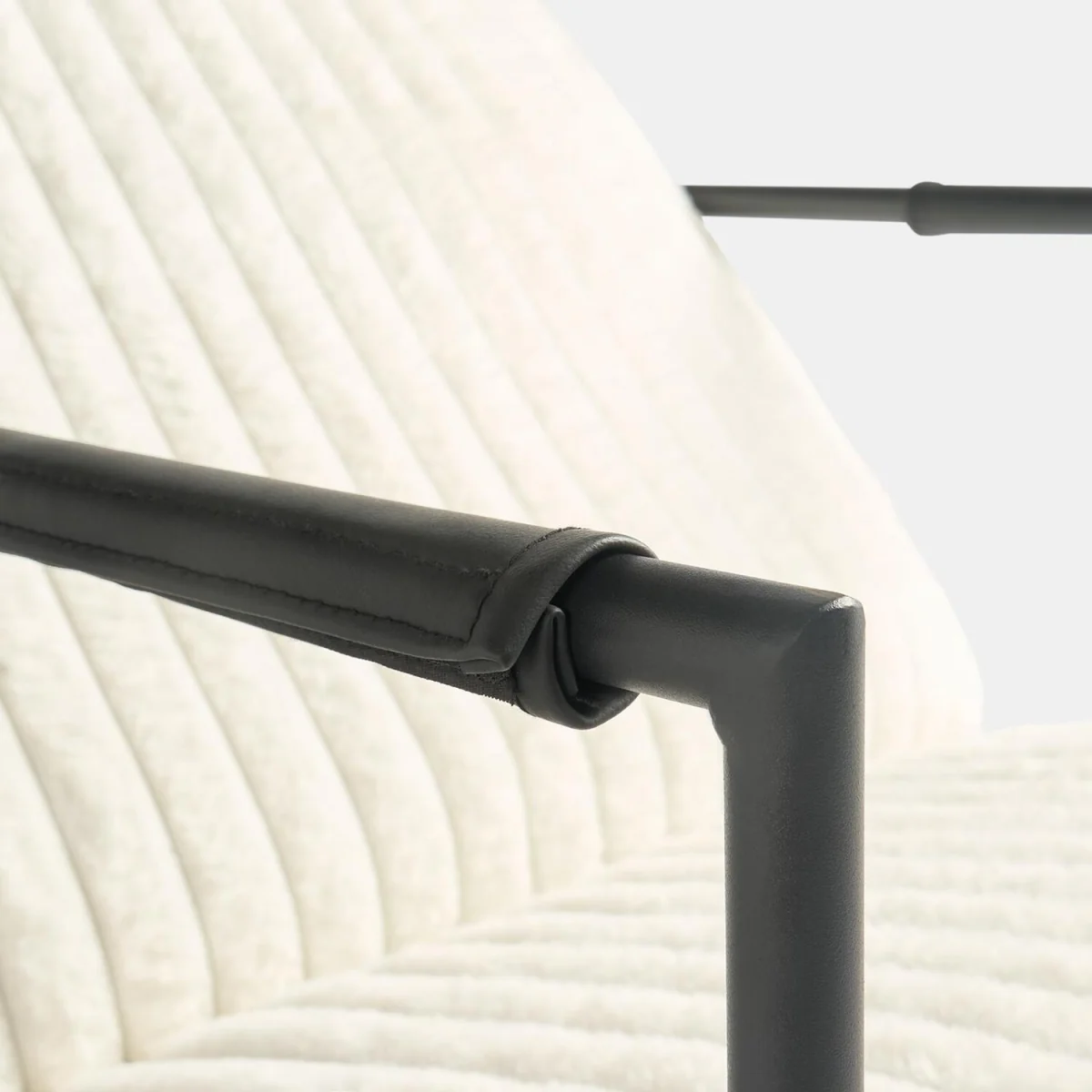 OHS Ribbed Accent Chair - Cream – image 7