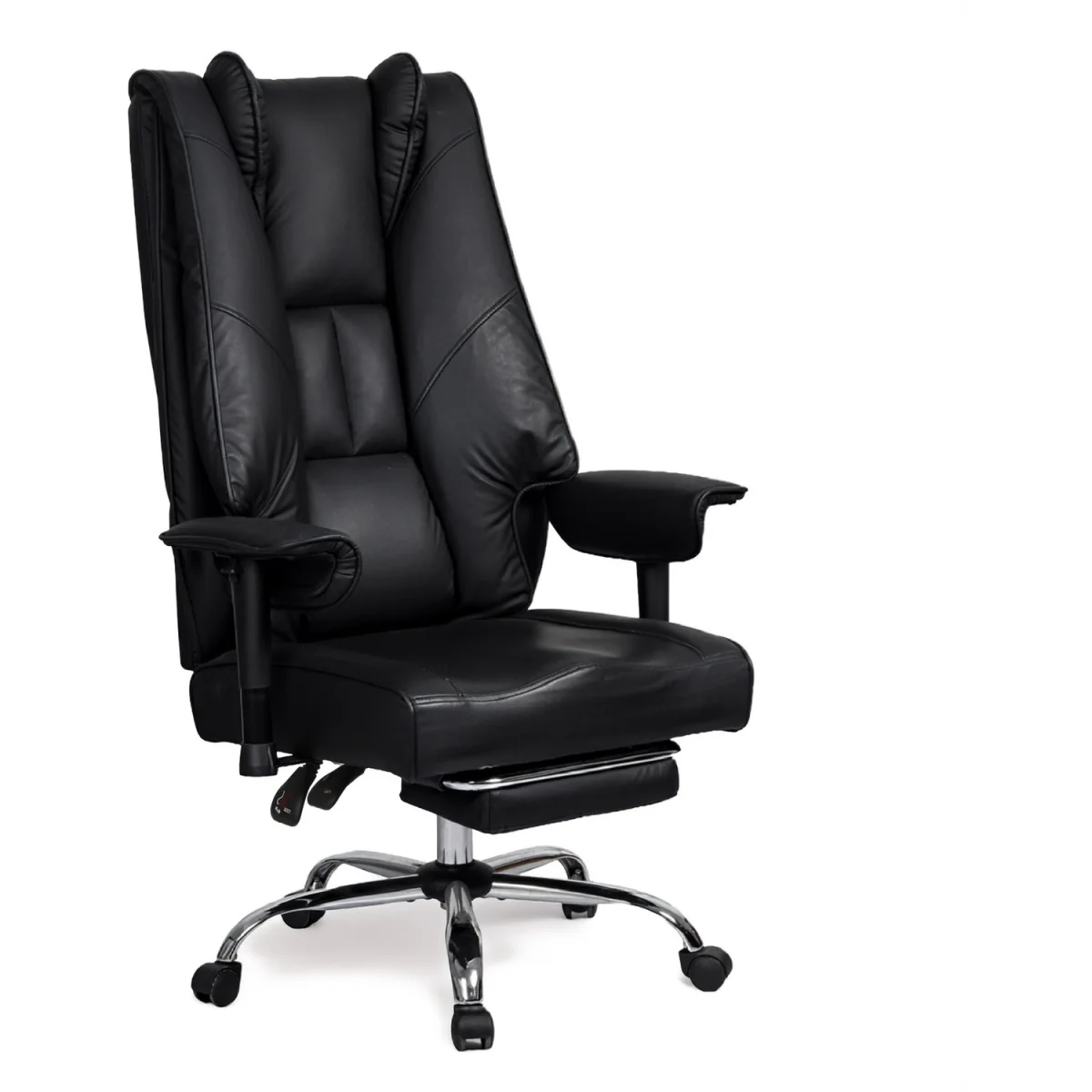 Levede Big Tall High Back Heavy Duty PU Recliner Executive Chair - Black – image 2