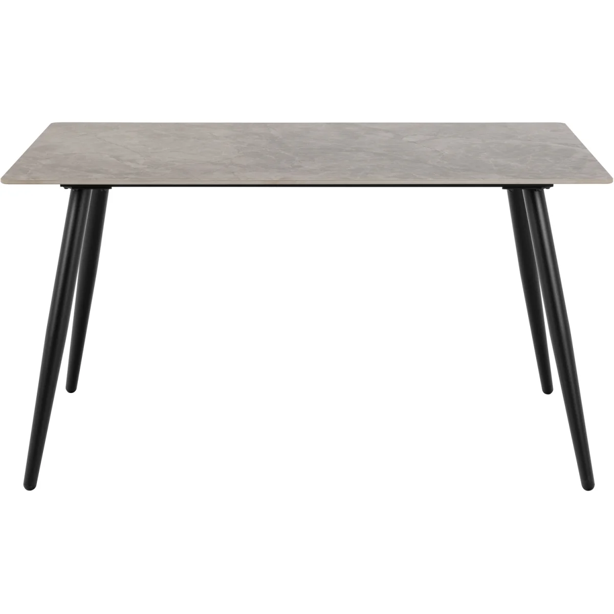 Wicklow Rect Table Grey/Black 140x80 + 4 Brooke Monza Beige Chairs - Grey & Black – image 8