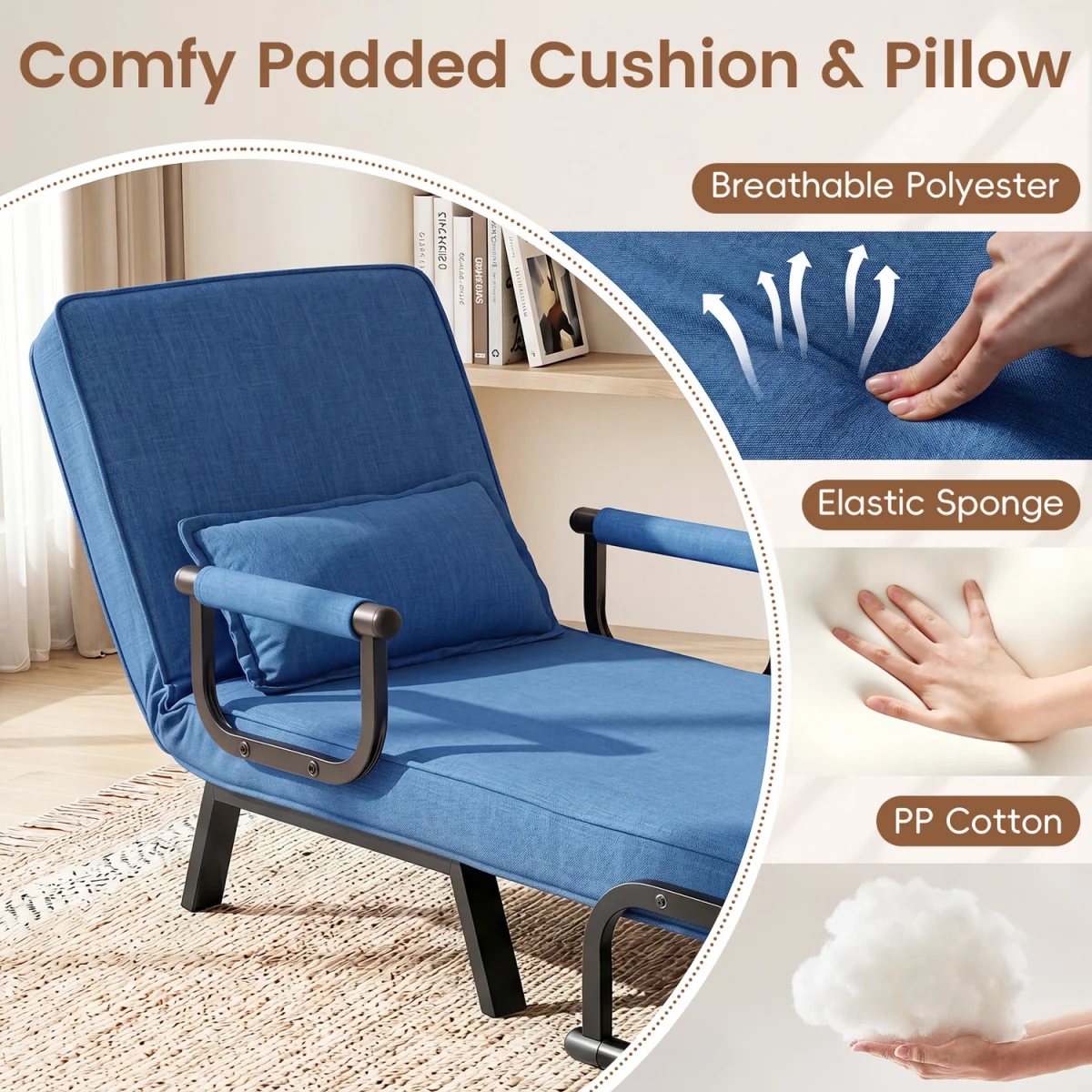 3 in 1 Convertible Sleeper Chair – image 8