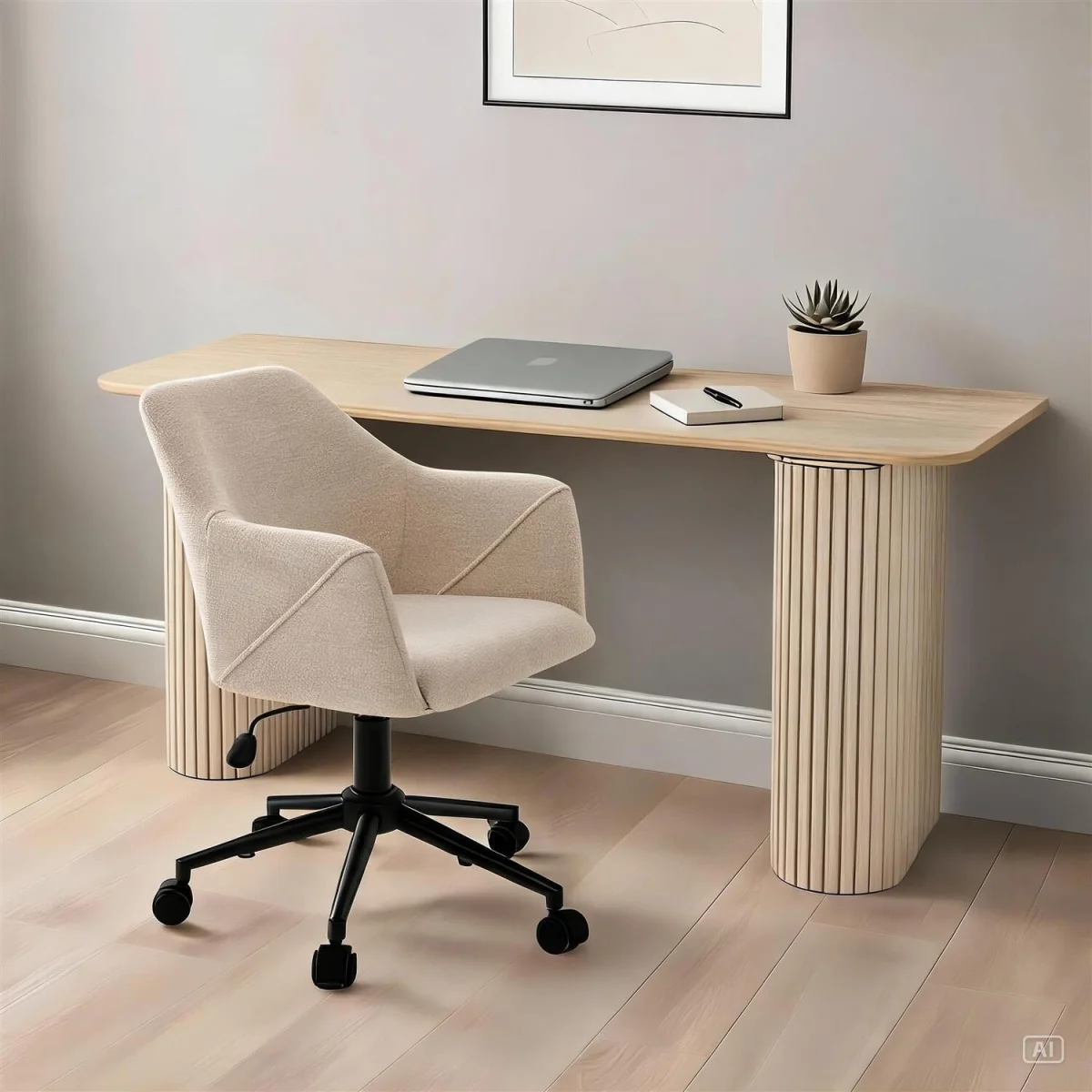 Lumera Swivel Chair - Beige – image 2