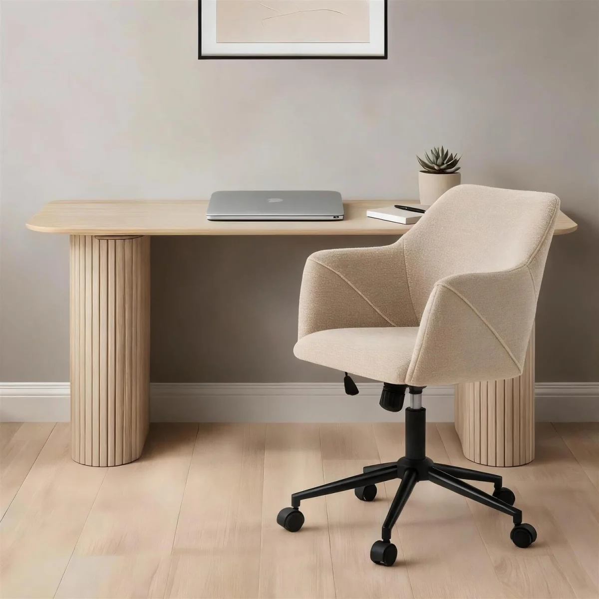 Lumera Swivel Chair - Beige – image 3