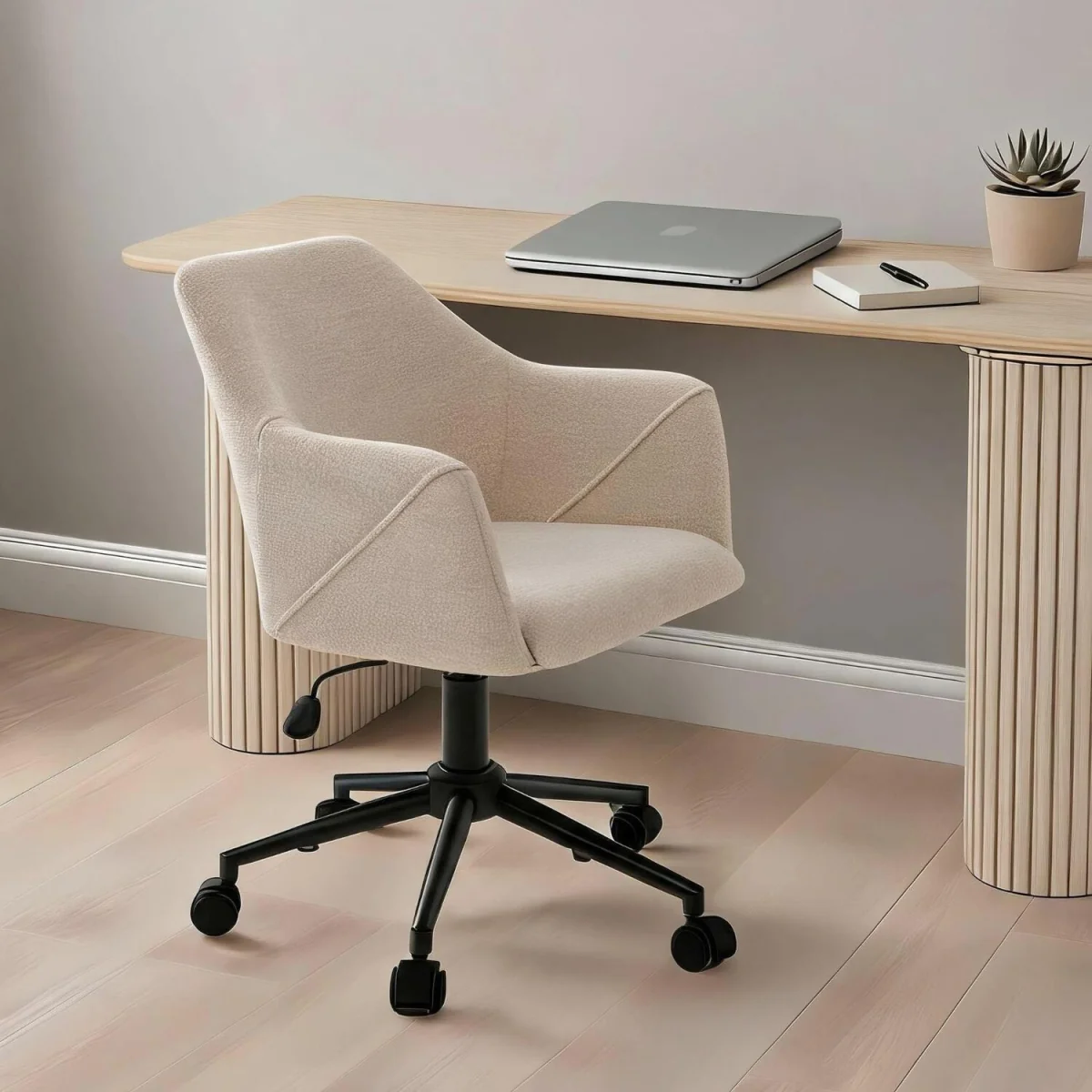 Lumera Swivel Chair - Beige – image 1