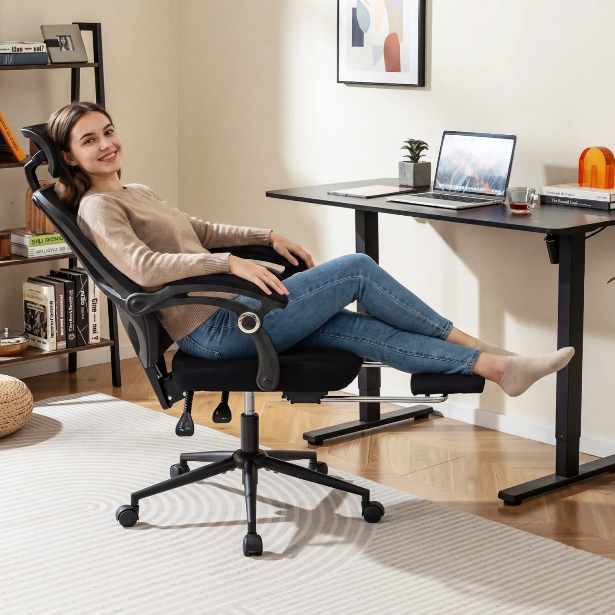 Mesh Computer Chair with 2D Headrest – image 2