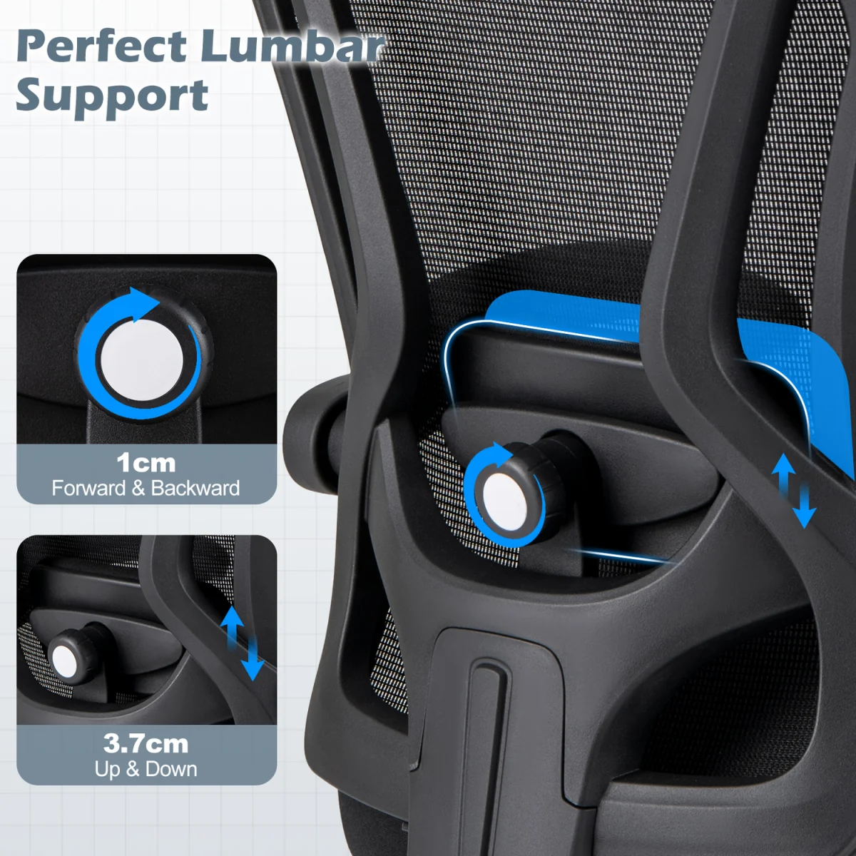 Mesh Computer Chair with 2D Headrest – image 9