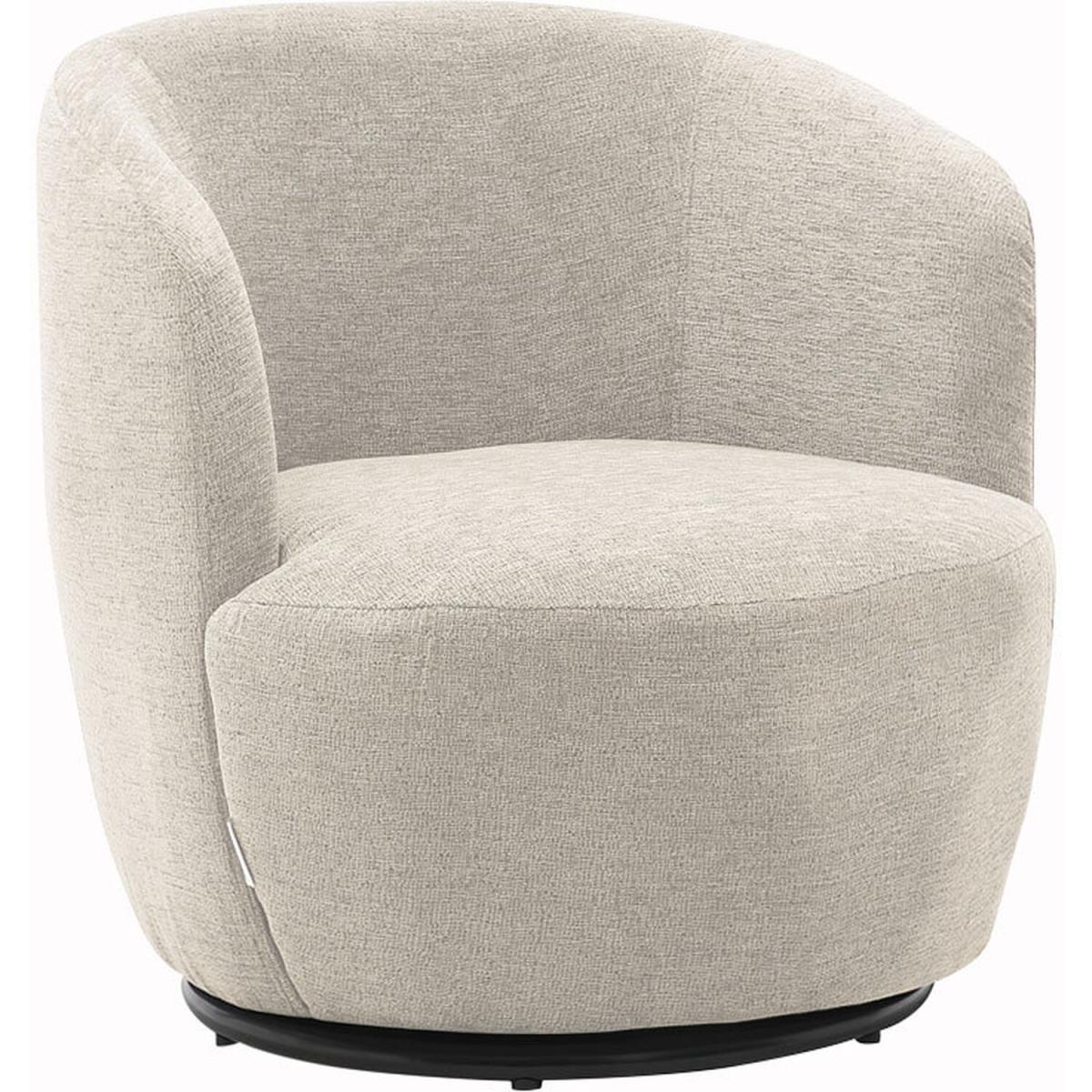 Linen Rotatable Tub Chair - Grey – image 7